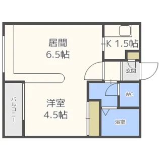 ダイアナ白石ヒルズI【2階】の間取り