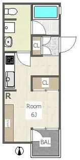 グリーンテラス経堂【1階】の間取り