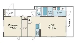 メゾンパーシモン【2階】の間取り