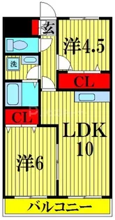 草加妙見屋ビル【4階】の間取り