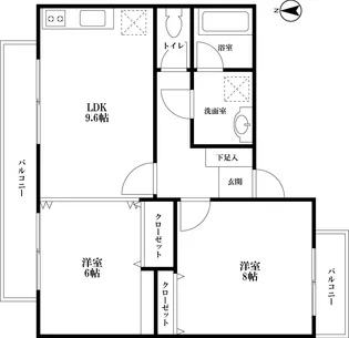 さくらハウス【1階】の間取り
