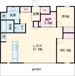 MOTHER (斎山)【2階】の間取り