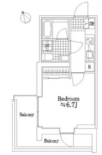 ライフゾーン玉川2【4階】の間取り