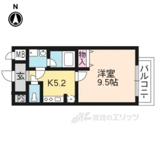 CITYSPIRE浜大津駅前【6階】の間取り