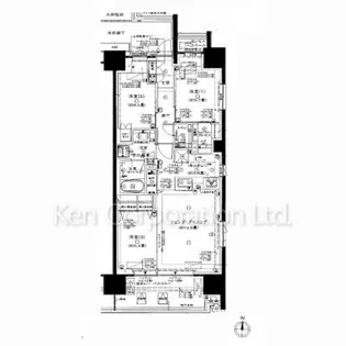 プラウド清澄白河ガーデン【6階】の間取り