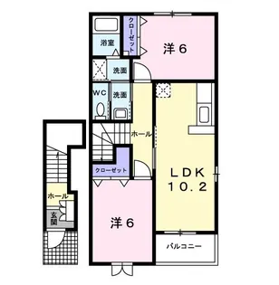 ユニゾン【2階】の間取り