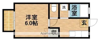 レクリオヒロII【1階】の間取り