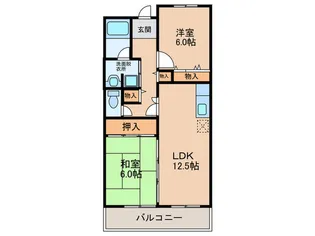 栄光マンション【7階】の間取り