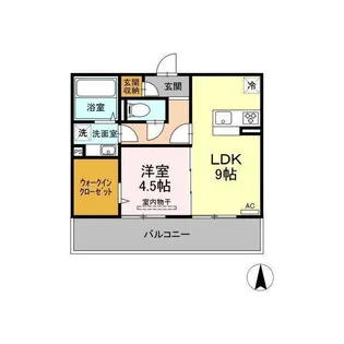 グランフォレMII【1階】の間取り