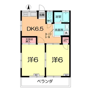 ホワイトハイツ【1階】の間取り