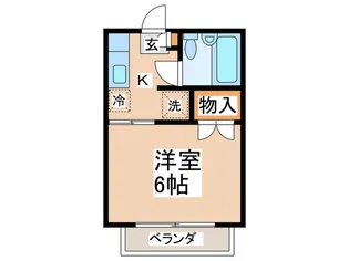 エクセレント調布【2階】の間取り