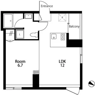 hanaqumoi【3階】の間取り
