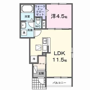 グランスクエア【1階】の間取り