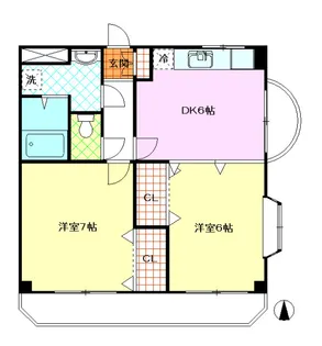 ハイツアゼリアII【1階】の間取り