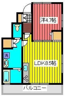 アリエール文京千石【1階】の間取り