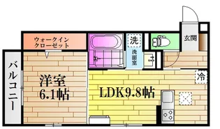 フェリーチェ亀山B棟【3階】の間取り