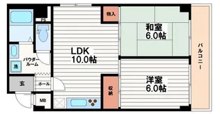 オノエマンション【6階】の間取り