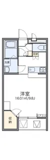レオパレス我孫子【2階】の間取り