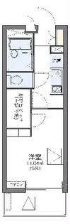 レオパレスLEBEN京橋【4階】の間取り