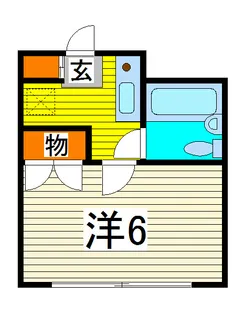 アベニュー芝【2階】の間取り