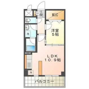 四日市エンブルコート【8階】の間取り
