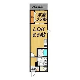 LE COCON 鳴海【2階】の間取り