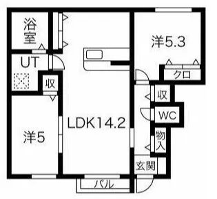 美樹A【1階】の間取り