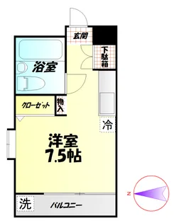 メゾン・ド・シャンテ【4階】の間取り