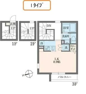 エルスタンザ東尾久【3階】の間取り