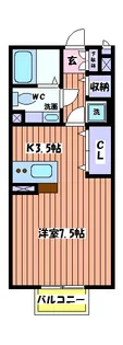 ジュネス【1階】の間取り