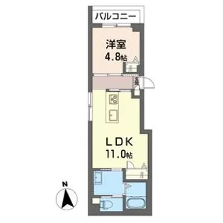 ラナ亀戸【3階】の間取り