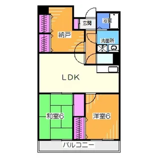 ラフィーネ壱番館【3階】の間取り