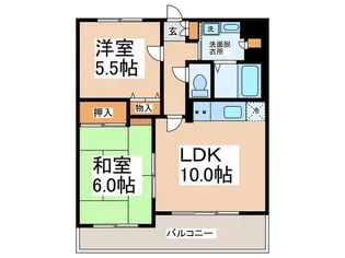 ミサワレジデンスKAIZUKA【8階】の間取り