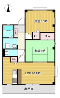 フォブールひうち【1階】の間取り