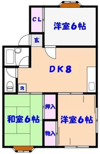 コーポひかり【1階】の間取り
