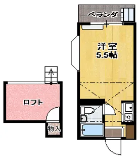 メゾン大島【1階】の間取り