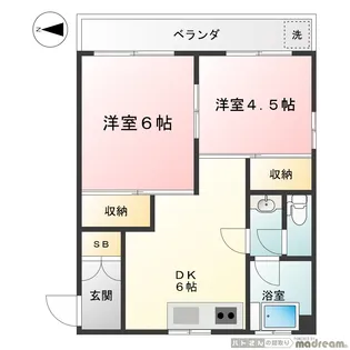 岩佐ビル【2階】の間取り