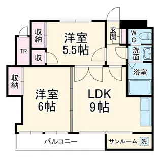 メゾンドール【4階】の間取り