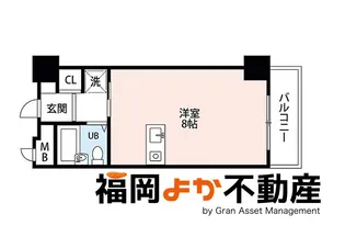 ルポ六本松【11階】の間取り