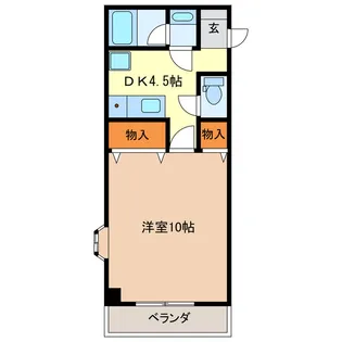 AZURE COURTE I【2階】の間取り