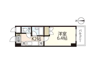サンパレス横川【2階】の間取り