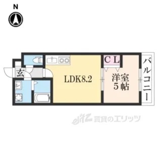 グランカーサ日の又【5階】の間取り