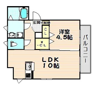 シャーメゾン彩都【1階】の間取り