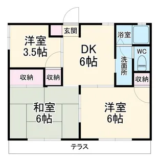 ファミールK【1階】の間取り