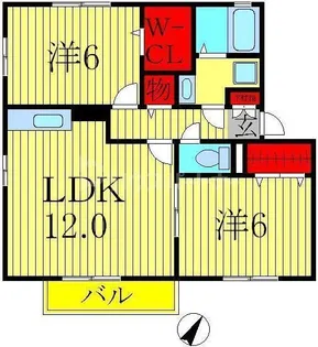 マ・シェリ【2階】の間取り