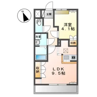 コンフォート チェンバー【1階】の間取り