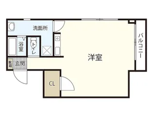 エスパース広電本社前【3階】の間取り