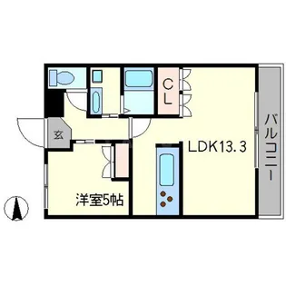 フローラル丸美【2階】の間取り