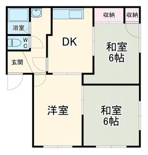 フレグランス中里【1階】の間取り