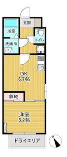 プライム・エイト【1階】の間取り